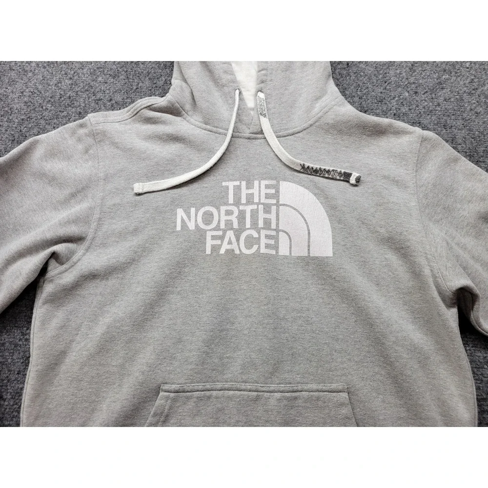 The North Face Mens Half Dome Hoodie Gray CZZ7 Pullover Sweatshirt Medium